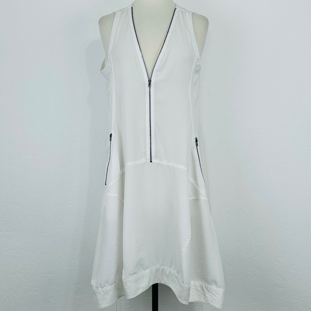 Lauren Vidal Avant Garde Lagenlook Minimalist Utility Dress Sz M Asymmetric Art